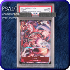 PSA 10 Usopp OP01-004 Championship Top Prize ONE PIECE Card  2022