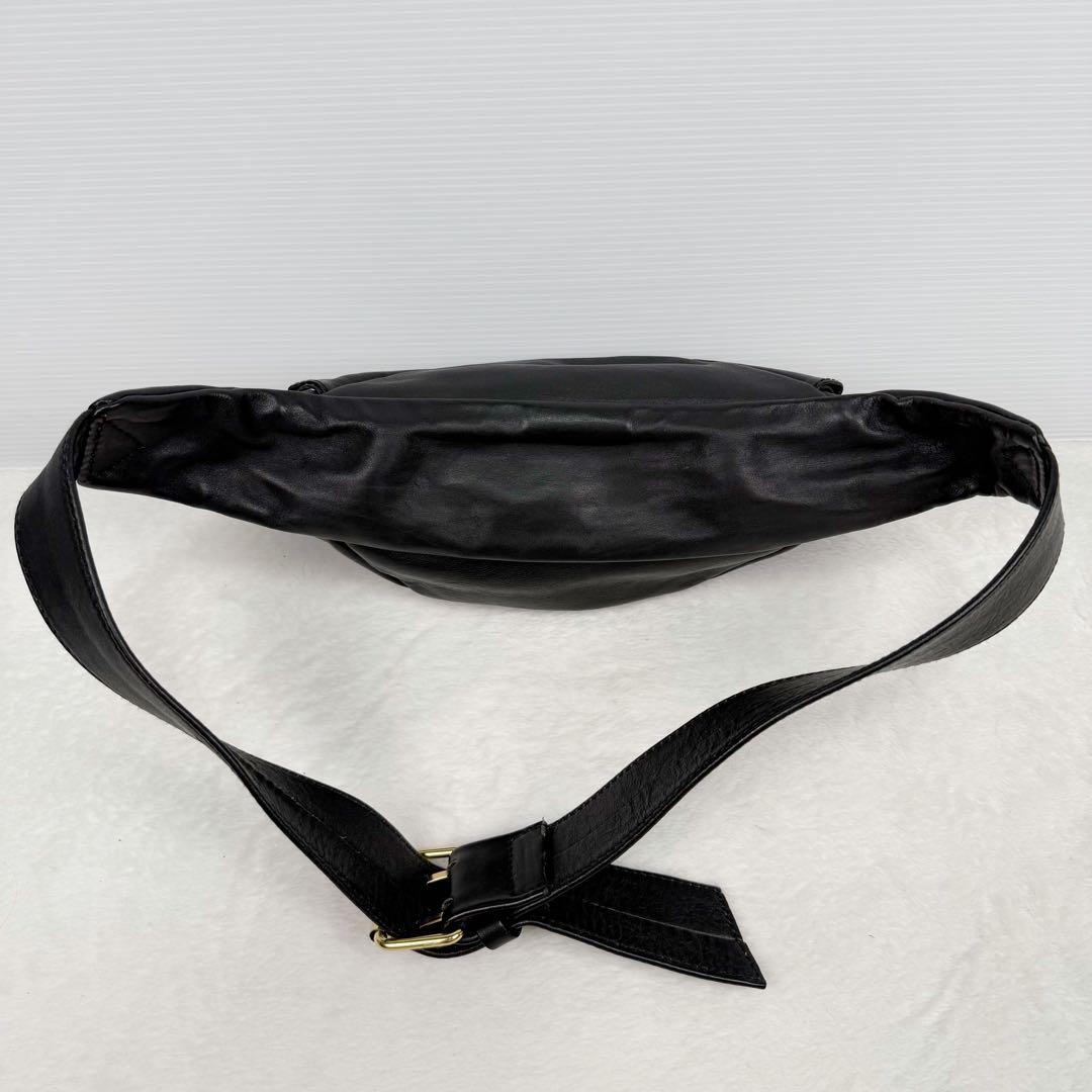 Versace Medusa Black Leather Waist Bag Authentic Excellent Condition thumbnail 5