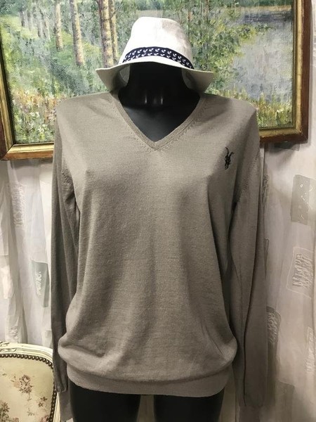 Women AllSaints Sweater Beige Wool 40 / L / 48