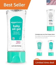 Baby Oil Gel with Aloe Vera  Vitamin E, 6.5 Fl Oz Pack of 1 Previously Solimo