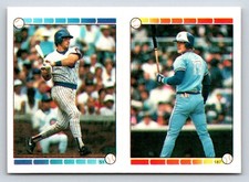 1989 Topps Stickers 51 / 187a Damon Berryhill Kelly Gruber David Cone Back Mets