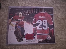 Ken Dryden Montreal Canadiens Piece Of History Picture With Coa