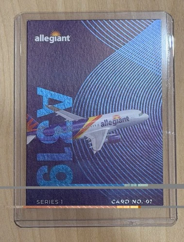 Official Allegiant A319 Airlines Trading Card Airbus Card #01 - product listing photo