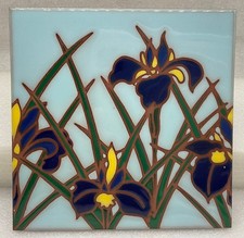 KALA KOA TILES of Hawaii “Irises”  Wall Art - 1996 Jeffery Chee