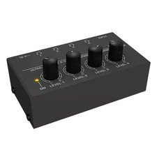 4Channels Black Mini Stereo Headphone Ultra-Compact Audio Amplifier For Earphone