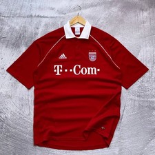 Vintage Adidas Bayern Munich 2005 2006 Home Jersey Red White Size XL T-COM
