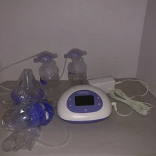Lansinoh Signature Pro Double Electric Breast Pump - White/Purple