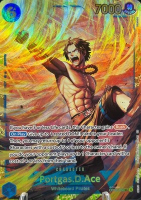  Portgas.D.Ace   OP13-119 SEC Carrying on His Will Holo Foil One Piece TCG NM