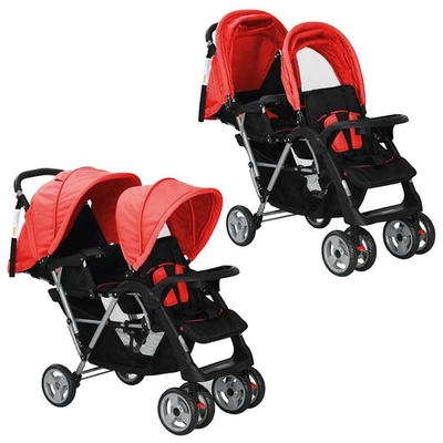 Pram Doppelstahl rot und schwarz - Bild 1 von 3