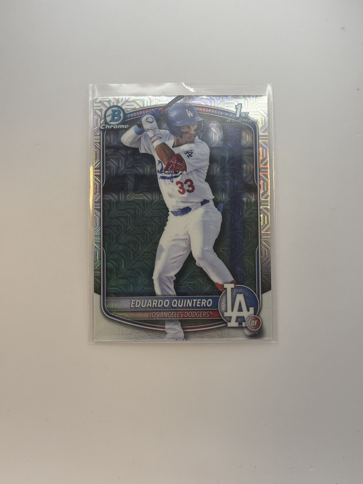 2025 Bowman - Chrome Prospects Eduardo Quintero #BCP-115 Mojo Refractor (RC)