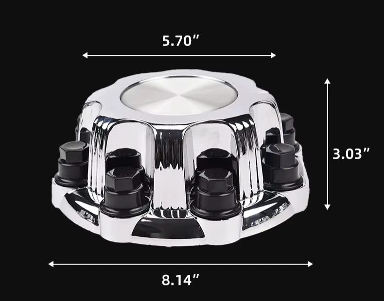 Tampas de cubo central de roda cromada 4 peças ajuste 01-07 Silverado / GMC Sierra 1500/2500 16" - Imagem 3 de 4
