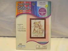 C-26 JANLYNN MINI COUNTED CROSS-STITCH KIT  PUPPY LOVE  
