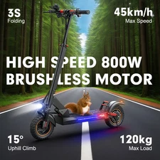 Mankeel 800W Electric Scooter Up to Speed 28Mph 10in Folding Commuter E-Scooters