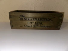 Boyd’s Bears Medium Sized Wooden Crate Display 10 1/4x5