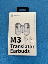 Timekettle M3 Translator Earbuds White Bluetooth ANC Built-In Mic Travel