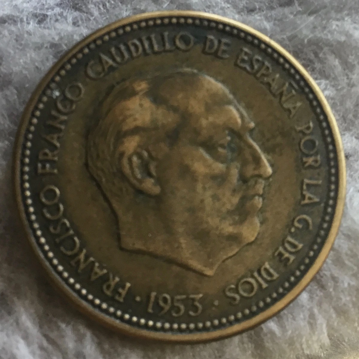 1953年 スペイン エラー 1953年 スペイン エラーコイン 1953年 スペイン エラー Spain 5