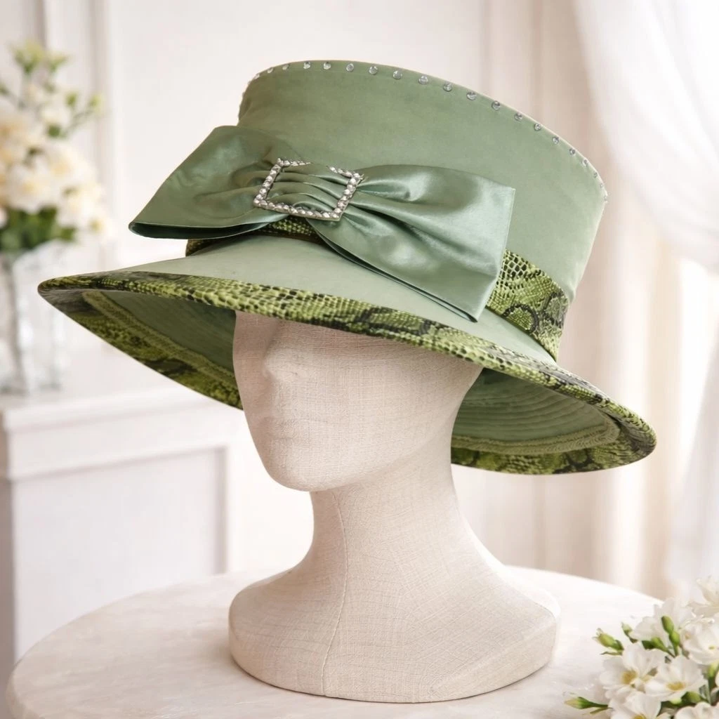 Satin Wide Brim Vintage Hats for Women for sale | eBay display picture 2