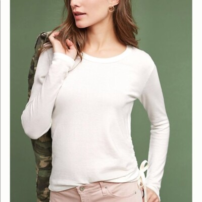ruched pullover sweater
