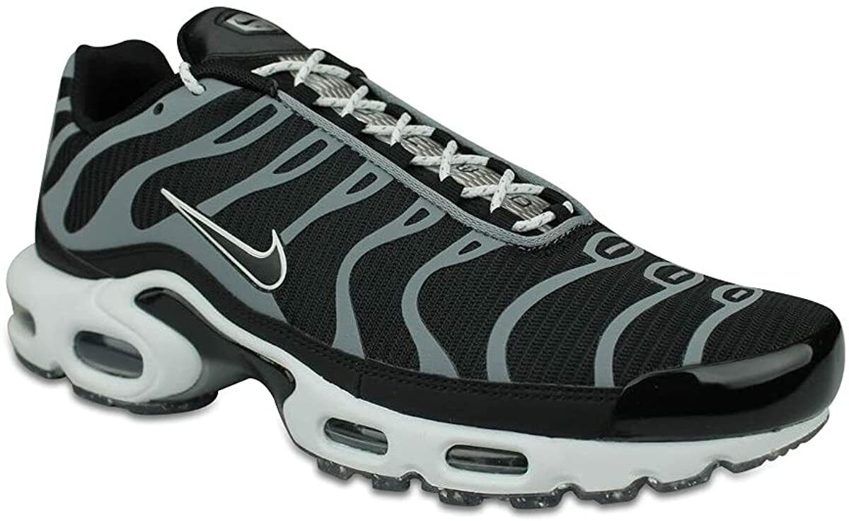 Adición interno impactante Nike Air Max Plus TN 1 Black Silver Running Sneakers Men Low Top Shoes  Trainers | eBay