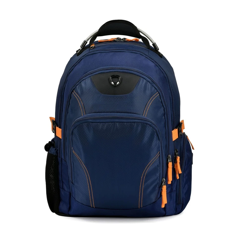 Mochila de equipaje Traveler's Choice Hollin's Trek de 19 pulgadas, azul marino Foto 2 de 4