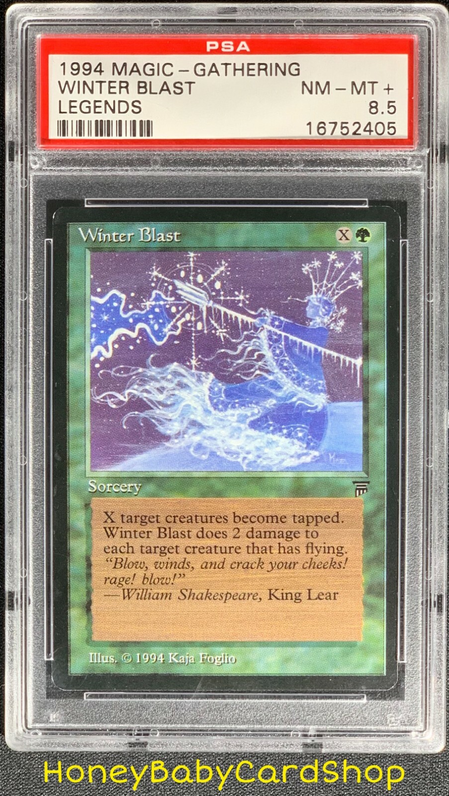 MTG Legends 1994 Winter Blast PSA 8.5 NM/MT+ Old School 93/94