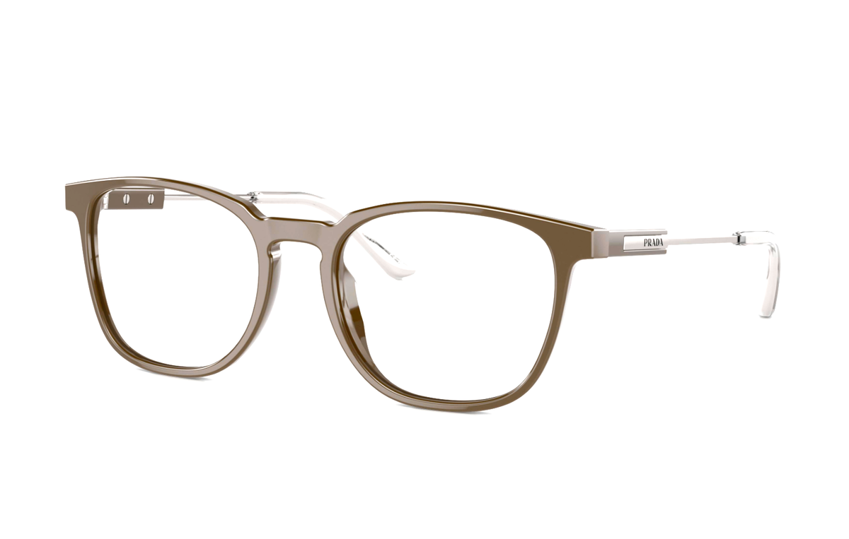 New PRADA Eyeglasses VPR 19Z 11J-1O1 53-19 140 Shiny Brown