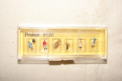 PREISER Z 6 PASSING CHARACTERS 8520 ELECTRIC TRAIN NEW BOX