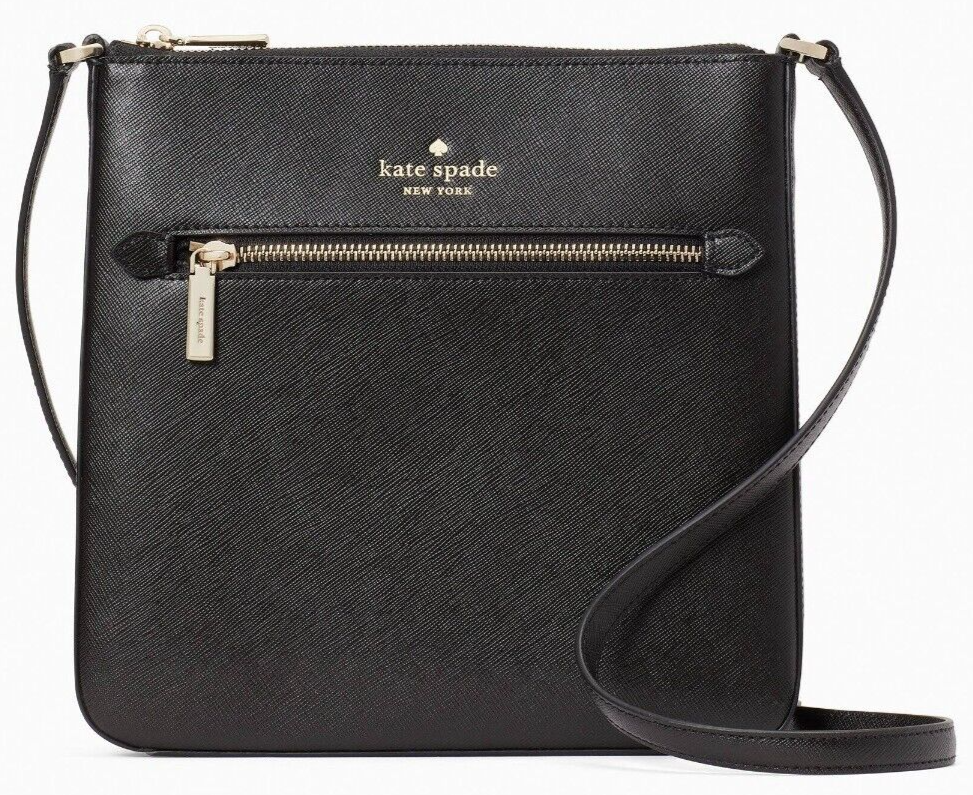 Kate Spade Sadie North South Crossbody Black Saffiano Leather