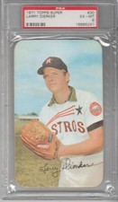1971 Topps Super Baseball Larry Dierker #30 Graded PSA 6