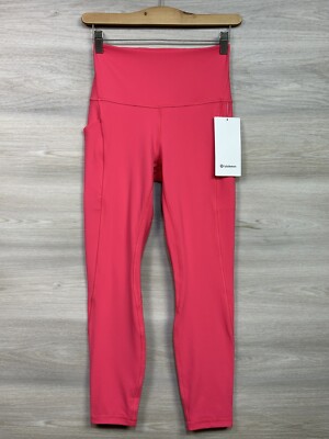 Lululemon Align HR Pant 25  Pockets Double Lined Nulu Size 0 Lipgloss LIPG 32781