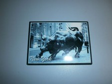 NEW YORK CITY Magnet K&uuml;hlschrankmagnet Souvenir Bull New York Stock Exchange