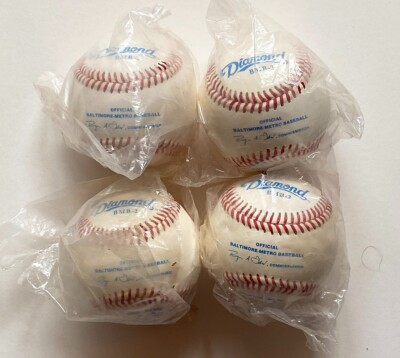 Baltimore Metro League Official Baseballs x4