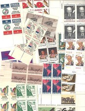 Vintage Lot of 25- 6 cent MINT Plate Blocks of Stamps-MNH-OG-XF