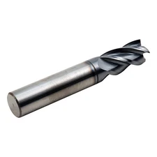 Carbide Square End Mill 55 Deg 4 Flute 3/8" for Steel Hardened Coating CNC Bit