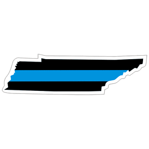 Tennessee-TN-State-Thin-Blue-Line-Police-Sticker-Decal-219-Made-in-U-S-A
