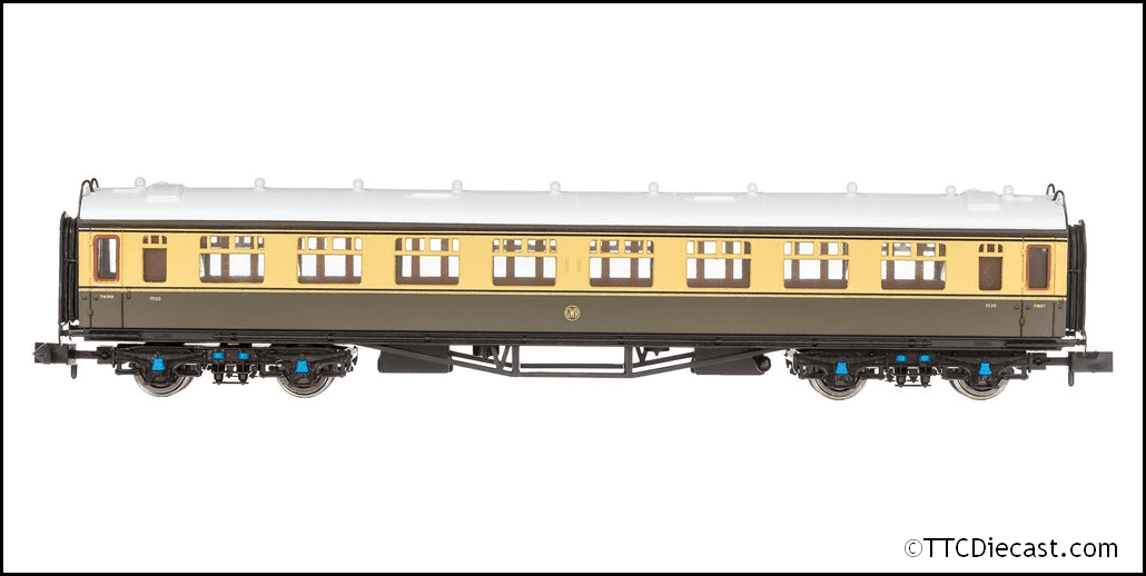 Dapol 2P-000-053 Collett Coach Composite GWR Chocolate/Cream 7030, N Gauge