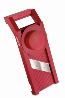 GSD 30011 Universal-Gemüsehobel mit 3 Einsätzen, Farbe Rot / Gemüseschneider ...