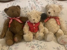 FAO Schwarz Christmas Retired Plush Bear W/2-24  Large  1 -18  Medium Lot