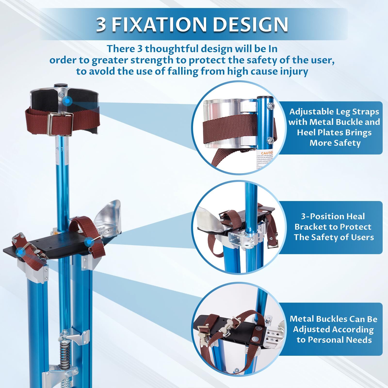 Zancos De Yeso Aluminio 24-40 Pulgadas Drywall Still Ajustable Dura Para Pintar