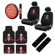 11pc Classic Betty Boop Car Truck Floor Mats Seat Covers Steering Wheel Cover 11pc Classic Betty Boop Car Truck Floor Mats Seat Covers Steering Wheel Cover