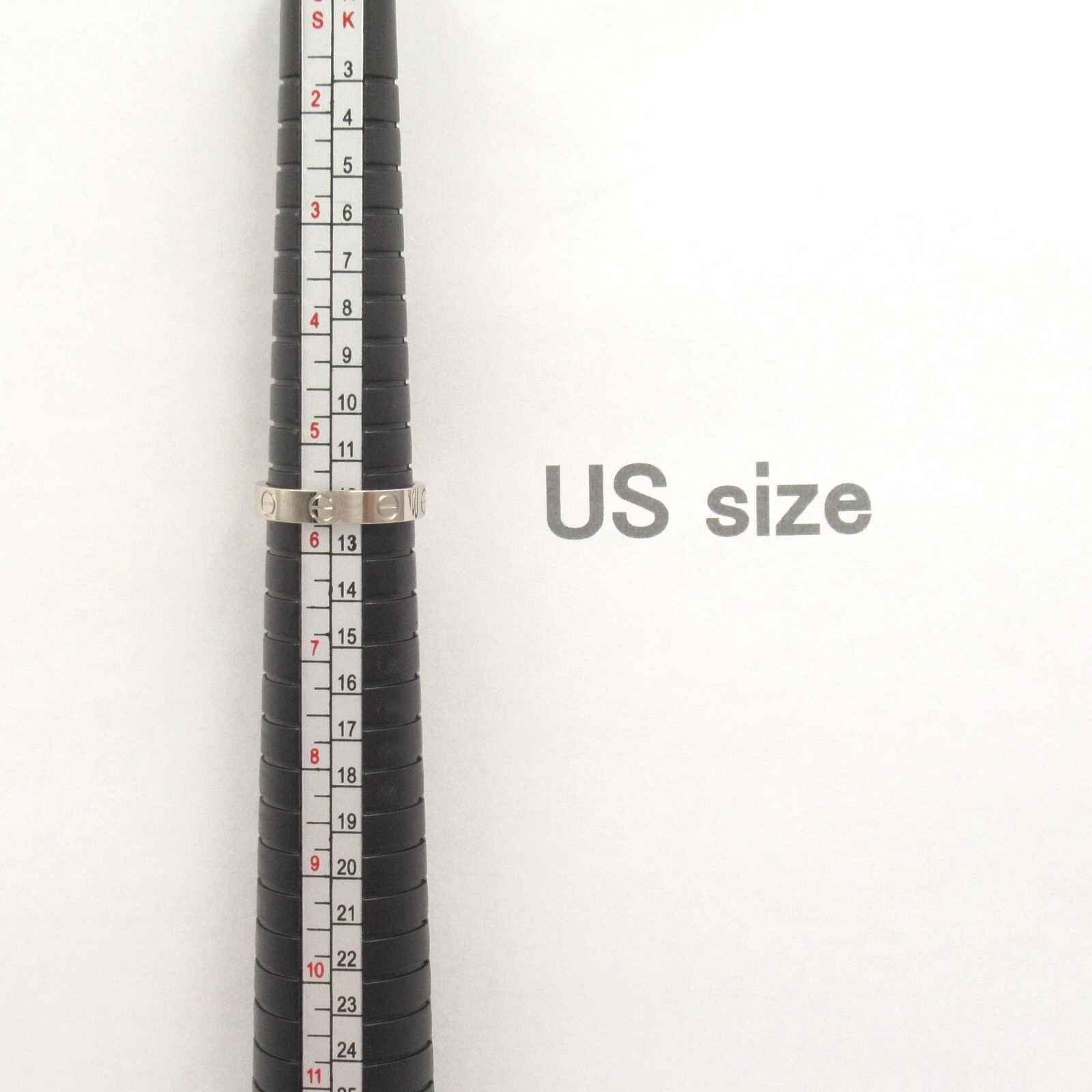 Anello CARTIER Love oro bianco 18KWG usatox unisex mis USA5 5 7