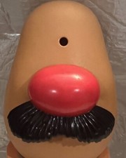 Mr Mrs Potato Head Spud Replacement Parts Pieces: Big Red Nose W/ Bushy Mustache