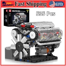 For Adults V8 Combustion Engine Model Building Kits Internal DIY Hobby