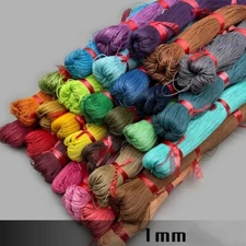 350meters/Bundle Waxed Cotton Cords Round Beading Threads Wrapping String 1mm