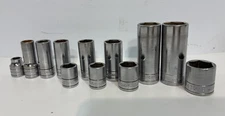 S-K Tools 3/8" Drive 6pt Metric Socket Set-3/8" Drive Ratchet 45170 + 12 Sockets