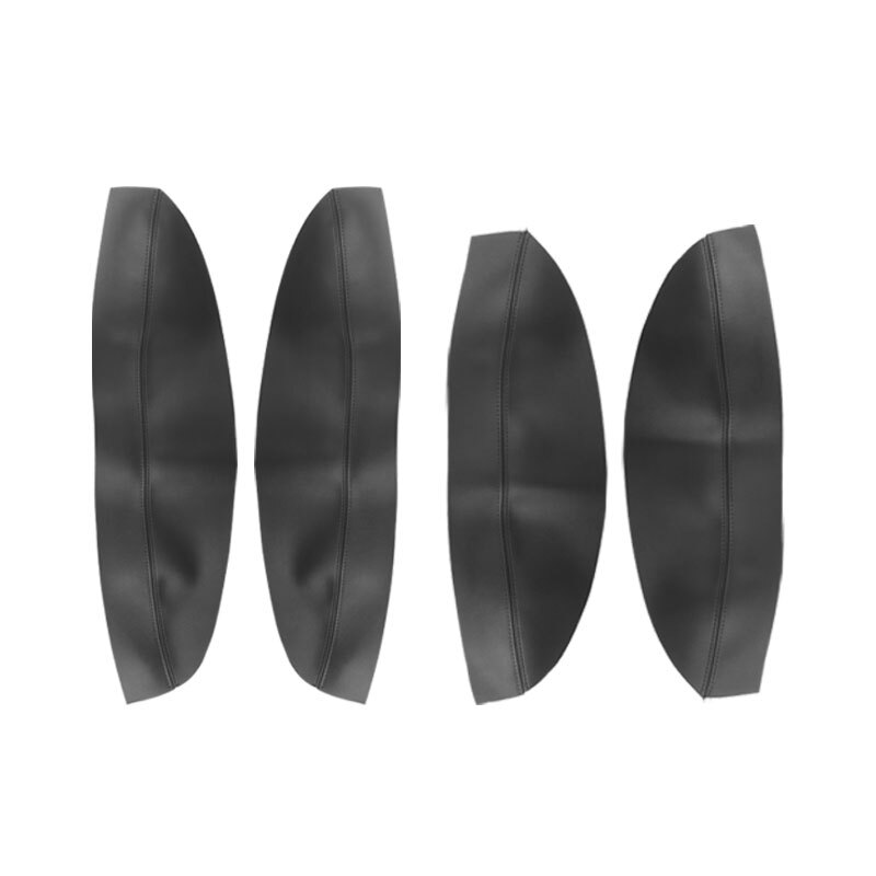 4pcs ALL Black Door Panel Armrest Leather Cover Trim For Citroen C4 coupe thumbnail 2