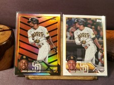 2023 Topps Update Series Orange/Black Foil - Jose Azocar San Diego Padres + base