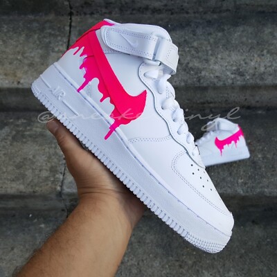 off white pink air forces