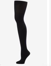 Capezio N1862 Black Footed Tights Plus Size 1X FREE SHIPPING 