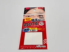 1set Daiso Double Eyelid Eye Tape 130 pcs, Double-sided Tape , Slim, Transparent